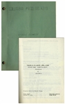 Moe Howards Own Three Stooges Script for Scotched in Scotland From 1954, With Hand-Annotations by Moe Including His Signature -- From the Personal Estate of Moe Howard
